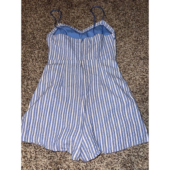 Lush Romper size medium blue and white - Picture 2 of 3
